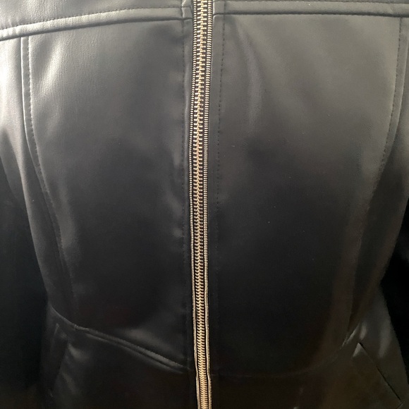 Zara Faux Leather Fitted Jacket - Picture 8 of 15